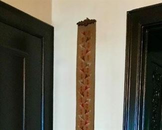 Victorian needlepoint bell pull with metal hardware, American, 19th c      67.5” x 5.75”

$250
