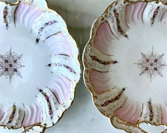 Carl Tielsch (CT) Altwasser
pair porcelain double handles serving dishes, white with floral & gilt design 11.5” x 10.25”

$125