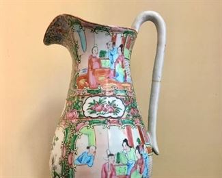19th c Chinese Export
Rose Medallion
porcelain pitcher
11.5” h
glued handle
$450