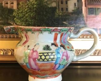 Chinese Export 
Rose Mandarin 
porcelain creamer
c 1910-1920
3.75” h

$100
