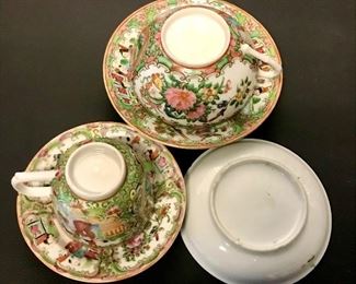 Chinese Export 
Rose Medallion porcelain
5 piece set
$150
