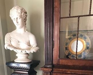 
Maitland Smith 
Iron, marble & wood pedestal
12” x 12 x 38.5” h
$500
