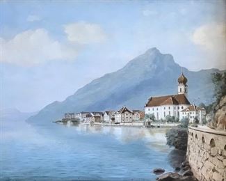 Paul Gustave Robinet (Swiss)
Shoreline of Lake Lucerne
oil on board
9.25” x 12.75”
SOLD
