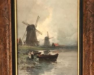 Arthur V Diehl
(English, 1870-1929)
 Dutch landscape 
oil on canvas
 9.75” x 7”

$1200
