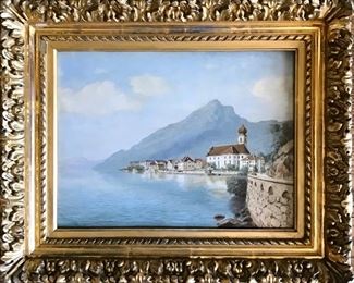 Paul Gustave Robinet (Swiss)
Shoreline of Lake Lucerne
oil on board
9.25” x 12.75”
SOLD
