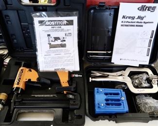 Kreg Jig and Bostitch Headless Pinner