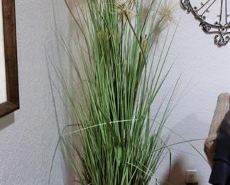 Faux plant & plant stand