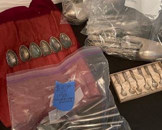 silver flatware, 1950s atomic Japan flatware