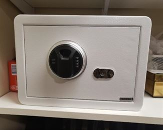 Safe, keyed or finger print.