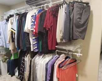 Mens dress shirts and jackets.