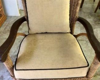 Rattan Chair w/Cushions