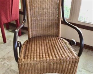 Rattan & Wood Rocker