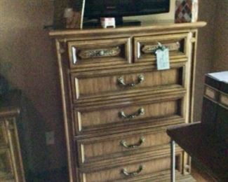 Dixie 5-Drawer Chest and TV