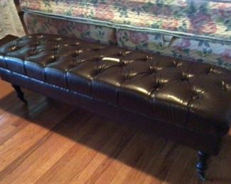 Long Bench at the foot of the king bed