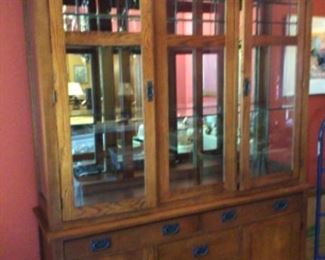 Bassett China Cabinet-Lighted