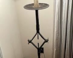 Wrought iron floor lamp
