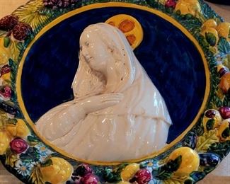 Huge 16" Della Robia plaque