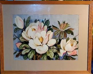 Original painting by listed artist Barbara Vinette, born 1889..