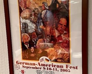 German American Fest Sept 9-10-11, 2005 Framed Poster
