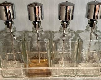 Set of 4 MCM Decanters, Very Collectible