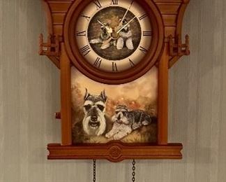 Cuckoo Clock with Schnauzer Theme