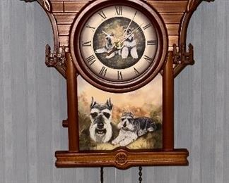 Cuckoo Clock with Schnauzer Theme