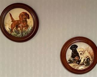 Framed Dog Plates