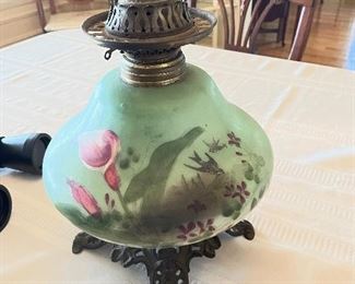 Hand Painted Oil Lamp