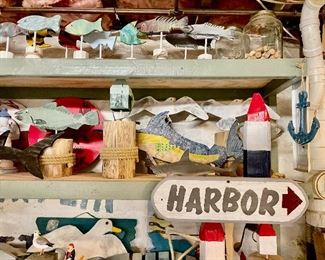 Many Nautical-Themed Carvings