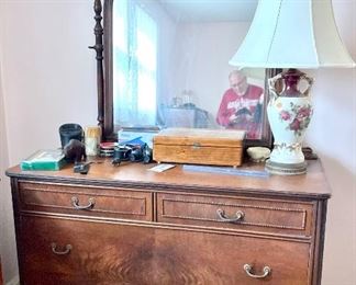 Antique Bureau w/Mirror