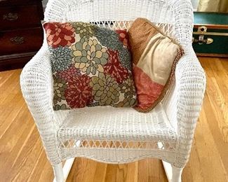 Wicker-Style Resin Rocker