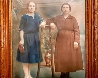 Large Framed Hand-Tinted Original Photograph