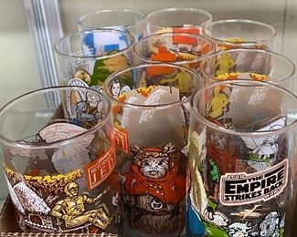 Vintage Star Wars Character Glasses