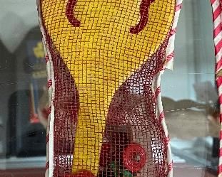 Old Store Christmas Stockings with Contents