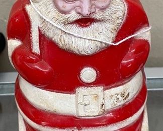 Vintage Santa on Chimney Figure