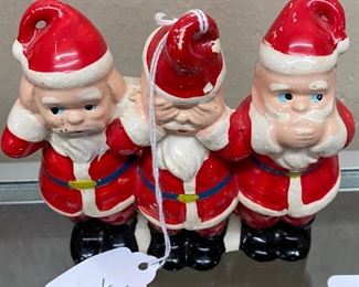 Hear No Evil, Speak No Evil, See No Evil Santa Figure