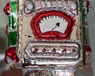 Glass Robot Ornament