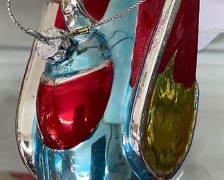 Glass Spaceship Ornament