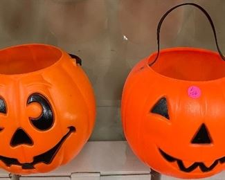 Vintage Halloween Buckets