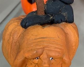 Small Halloween Pumpkin Figure