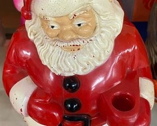 Vintage Plastic Santa Figure