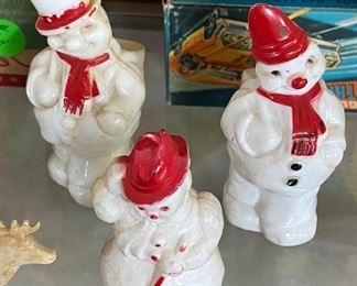 Vintage Snowman Figures