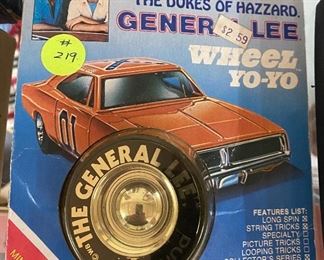 The Dukes of Hazzard General Lee Wheel Yo-Yo on Card