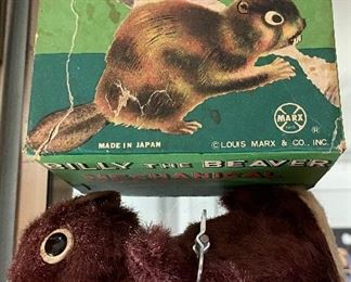 Marx Billy the Beaver Wind Up in Original Box