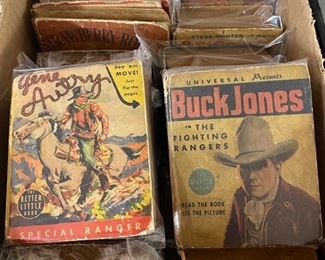 Box of Old Big Little and Better Little Books (Western and more)