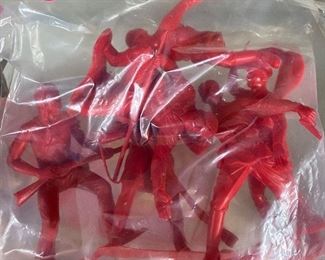 Large Marx Cowboy and Indian Figures