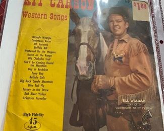 Kit Carson 45 Record and Picture Sleeve