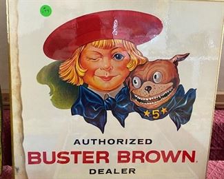 Old Buster Brown Dealer Counter Standee/Display