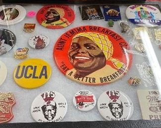 Flat of Restaurant, Sports and Music Pinbacks