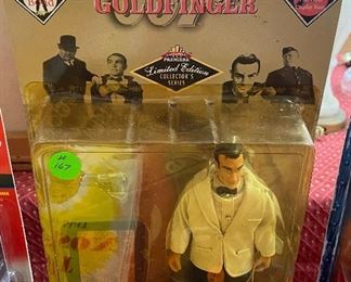Goldfinger James Bond Figure on Card